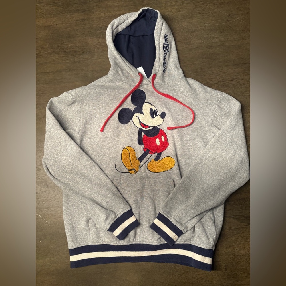 Walt Disney World Gray Hoodie with Mickey Mouse Design size XS